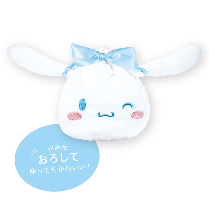 Tees Factory Sanrio SR-5530266CR Mimimusubi Drawstring Bag, Cinnamoroll