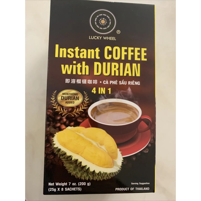 Lucky Wheel Instant Coffee with durian Ca Phe Sau Rieng-8
