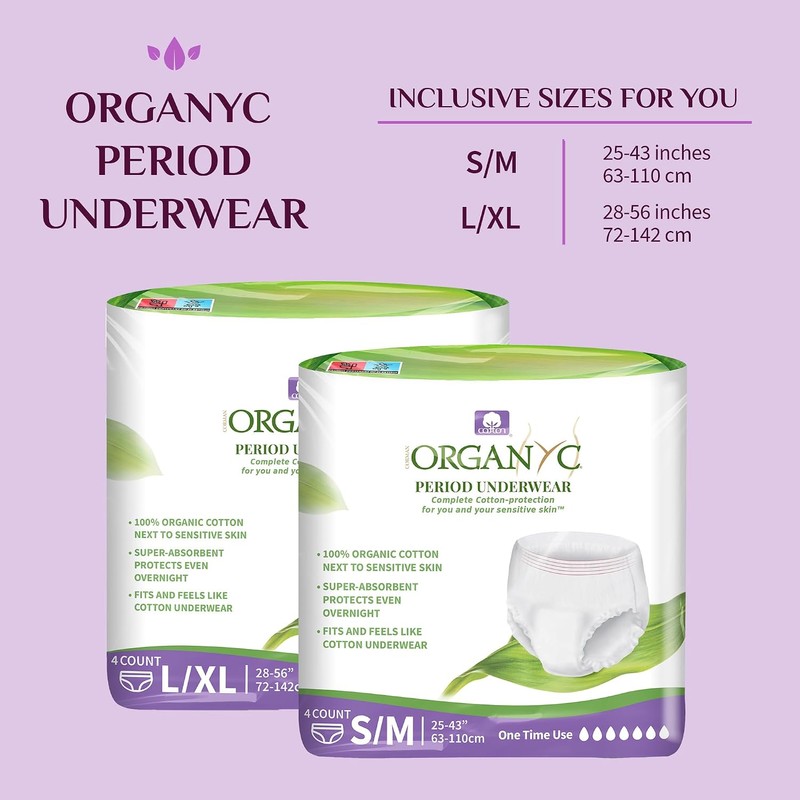 Organyc - Certified Organic Cotton Disposable Period Underwear for Sensitive