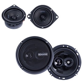 Memphis Audio 1 Pair PRX27 2.75" Coaxial Speakers and 1 Pair PRX603 6.5" 3-Way Coaxial Power Reference Series Speakers