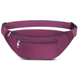 Bum Bag Waist Bag for Men Women Waterproof Stylish Unisex Bum Waist Fanny Pack for Outdoor Sports Travel Hiking Dog Training, purple, Sports