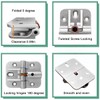 ANTEISI Adjustable 180 Degree Hinges,Locking Hinges 180 Degree,Folding Locking Leaf