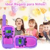 2 Pzas Walkie Talkies para Niñas, 3KM Largo Alcance Radios