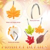 Cinnvoice 12 Pcs Maple Leaf Shower Curtain Hooks Fall Autumn