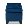 Baxton Studio Ottomans, Navy Blue/Black