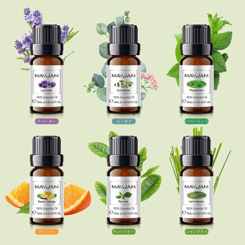 MAYJAM Essential Oil Set, Popular Set of 6, Aroma Oil,