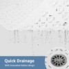 Yolife Square Shower Mat, 27" x 27" Large Shower Mat