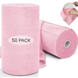 Paquete de 50 Rollo de Toallas de Microfibra, Rollo Microfibra 30 x 30 cm, Ultraabsorbentes, Paño de Limpieza de Reutilizables para El Hogar, Cocina, Coches