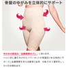 Sakurabibi Innerwear Sankei High Waist Pelvic Girdle, 3/4 length beige