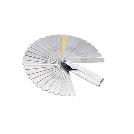 Feeler Gauge, 32 Blades High Precision Stainless Steel Dual Marked Metric, Metric Imperial 0.04-0.88mm Measurement Tool for Measuring Gap Width/Thickness