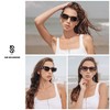 SOJOS Retro Trendy Rectangle Polarized Sunglasses Y2K Narrow Sunnies SJ2266,(White)