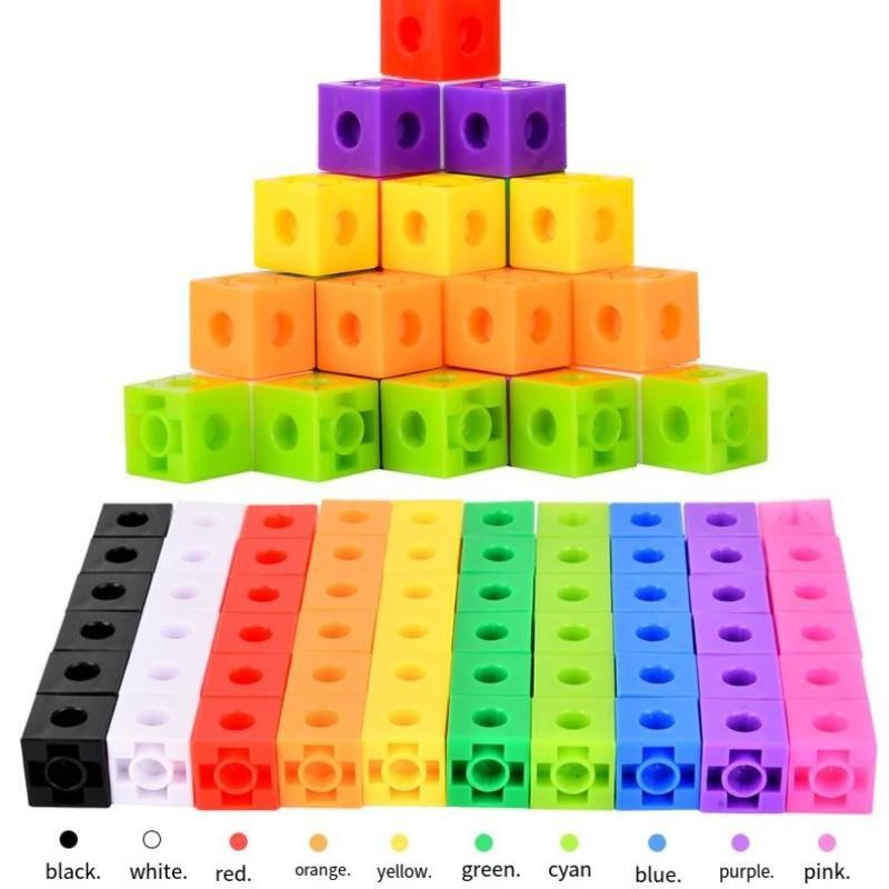 Colorful Cube Puzzle Toy, 60pcs/set Intelligent Cube Puzzle Toy with