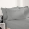 Brentfords Grey Pillow Cases 2 Pack, Housewife Pillowcases Bed Pillow