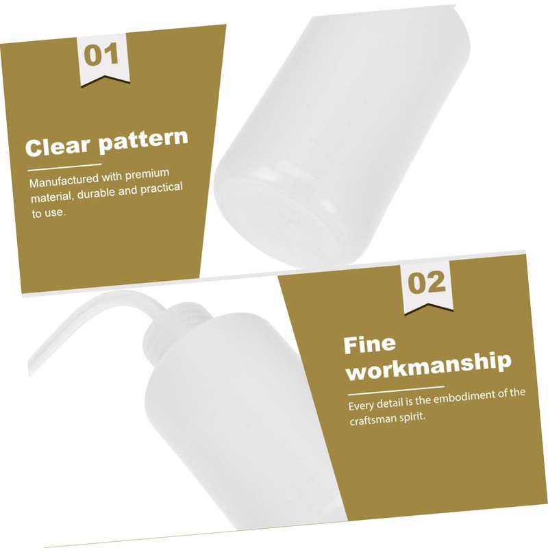 MERRYHAPY Eye Rinse Bottle 4pcs Set 250ml Squeeze Bottle Eyelash
