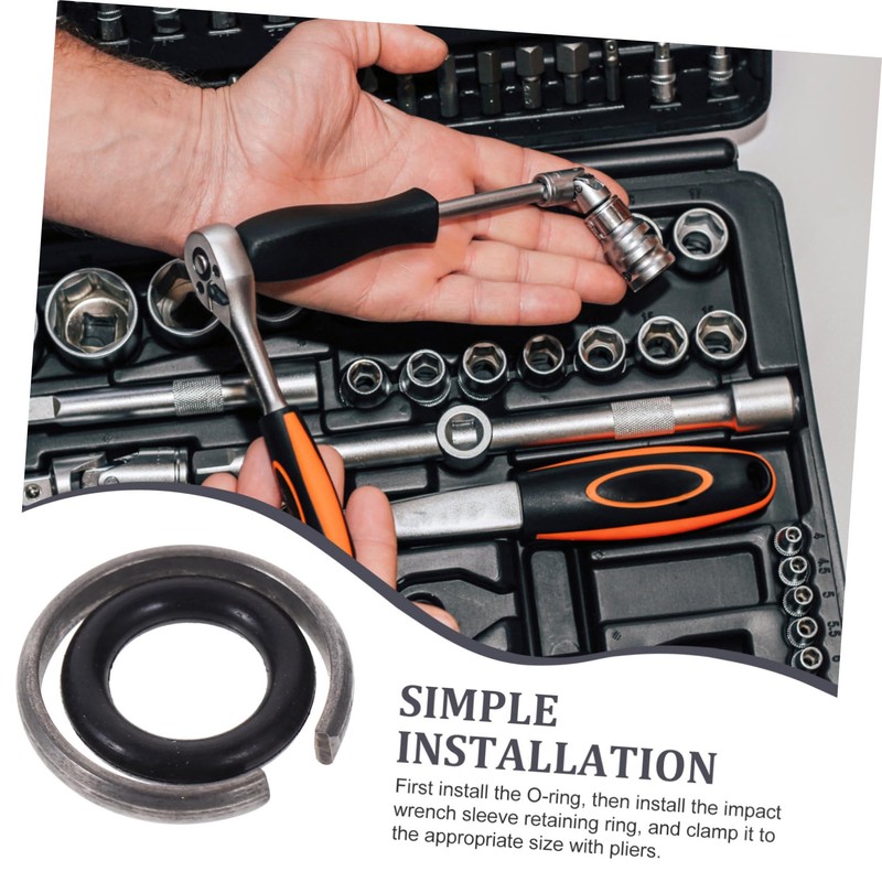 Operitacx 10 Sets Impact Wrench Friction Ring and Lock Ring
