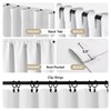 Joydeco 90 Inch 60% Blackout White Curtains 2 Panels, Elegant