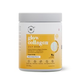 Wellbeing Nutrition Glow Collagen with Glutathione | Collagen Supplements for Women & Men | Marine Collagen Powder with SkinAx², Resveratrol, Bromelain & Goji Berry | 250g - Pina Colada Flavor