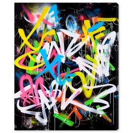 Urban Evasion II Canvas Graffiti Inspired Wall Art By Notoriart, Gallery Wrapped, 20" x 24"