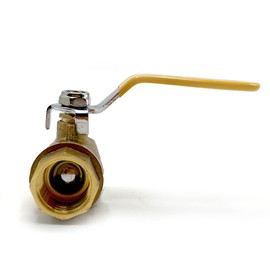 2PCS Brass Ball Valve, 1/2" Female Threaded NPT Connector, Lead-Free Full Port Forged Brass Ball Valve for Water and Oil，150 PSI WSP / 600 PSI WOG