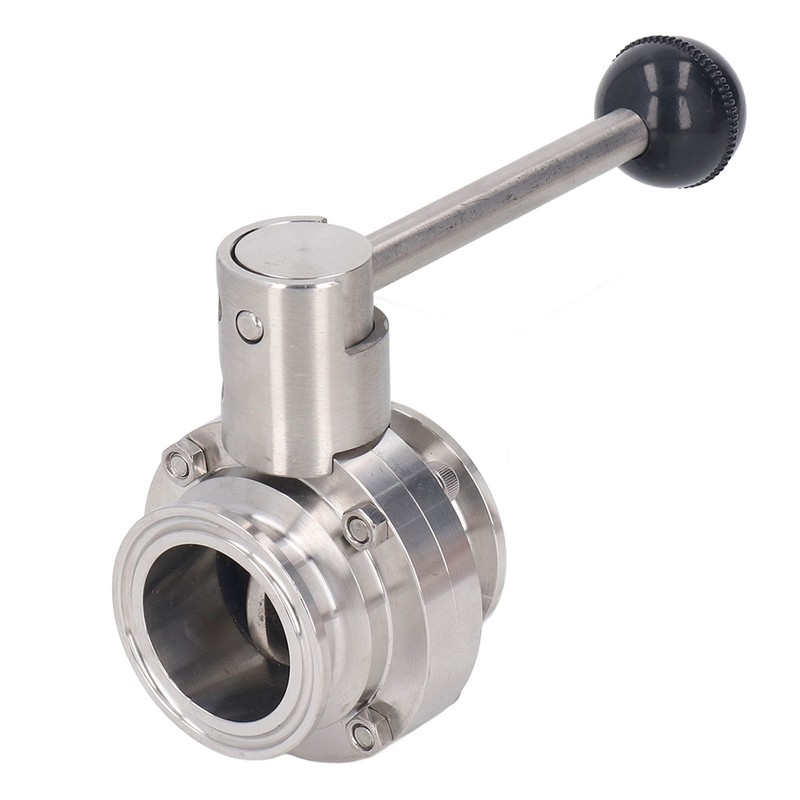 Sanitary Butterfly Clamp Valve with Silicone Washer Stainless Steel Clamp