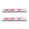 CARRUN 2 Pcs GT Emblem 3D Metal Nameplate Badge Decal