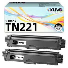 Kuva TN221 Black Toner Cartridges Replacement for TN-221 Toner Black to Compatible with MFC-9130CW HL-3170CDW HL-3140CW HL-3180CDW MFC-9330CDW MFC-9340CDW Printer