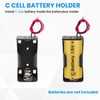 SDTC Tech 2-Pack 1x C Cell Battery Holder 1.5V C