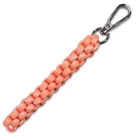 macaroni edge Paracord Braided Colorful Strap, Charm, Carabiner Strap, Bag Charm, Strap, Keys, Lost Prevention, Korean Miscellaneous Goods, Pink