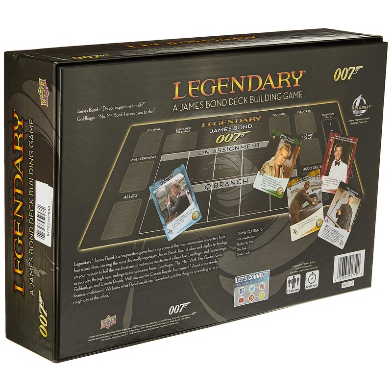 Upper Deck 2019 Legendary: 007, James Bond Deck-Building Game, Multi