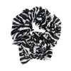 Black & White Zebra Long Scrunched Plush Scarf