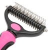 Pet Undercoat Rake Double Sided Knots Removal Grooming Massage Dog