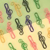 108 Pcs Musical Notes Paper Clips, Musical Notes Paperclips, Coloured