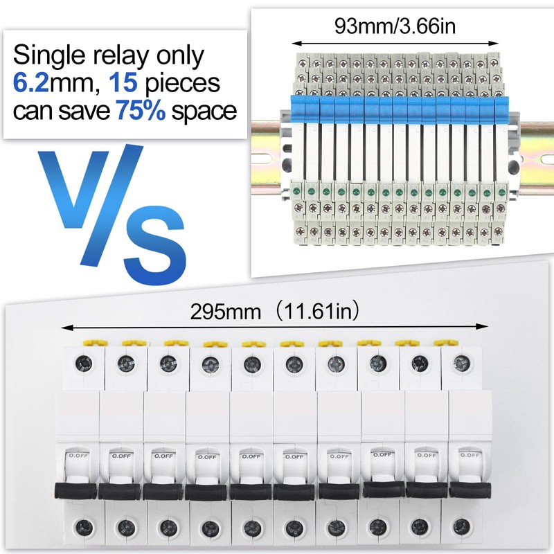 Tellegloww 15 Pcs 24V Relay 5 Pin SPDT 1NO 1NC