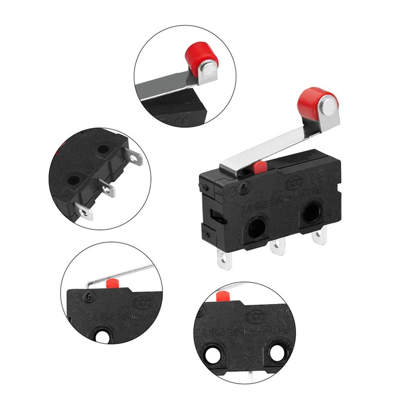 DIGISHUO 10pcs Micro Limit Switch KW12-3 AC 250V 5A SPDT