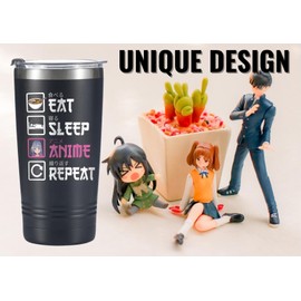 Onebttl Anime Gifts For Men, Women, Boys - 20oz/590ml Double Wall Vacuum Insulated Stainless Steel Tumblers Cups - Birthday Kawaii Gifts for Anime Lovers - With Japanese