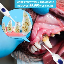 New Upgrade Dog Tooth Brushing Kit, Dog Toothbrush kit for Teeth Cleaning&Dental Care, Manual Press Design, Suitable for Small & Large Pet, Equipped Dog Finger Toothbrush, Dog Toothpaste Not Included