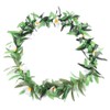 3pcs Assorted Color Hawaiian Leis Tropical Party Simulated Flower Leaf
