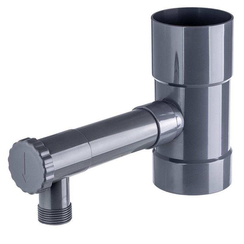 KADAX Rain Collector 80 mm, Rainwater Collector for Downpipe, Rain