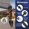 Vasteo Coolaroo Replacement Parts Bungee and End Cap Black,Weather Resistance,for