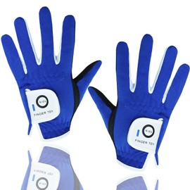 Golf Gloves Kids Junior Kids Golf Gloves Ambidextrous All Weather Durable 4 Colors Unisex 1 Pair SML XL (Medium, Indigo)
