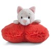 NICI Cuddly Toy Love Cat Heart 13 cm Lying Up