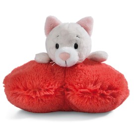 NICI Cuddly Toy Love Cat Heart 13 cm Lying Up