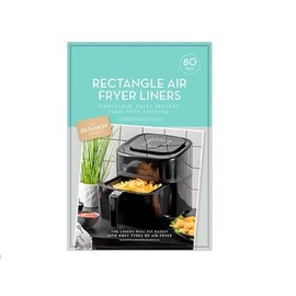 Air Fryer Liners Disposable Paper Sheets Rectangle Oil Proof, Non-Stick and Heat Resistant Liner Parchment Ideal Cooking Baking Roasting Kitchen Accessories 14 X 20.5cm 80pk