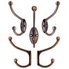 Fuxxer 5 x Antique Coat Hooks, Towel Hooks, Iron Hooks,