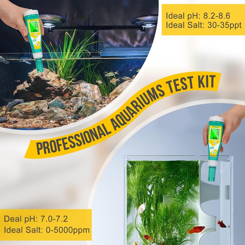 UIUZMAR Pool Salt pH Tester Upgrade pH and ORP Meter
