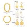MYCUTEY Gold Huggie Hoop Earrings With Charm Set For Women