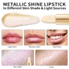 OULAC Lipstick, Metallic Shine Finish, No Grainy Feeling, Long-Lasting Moisturisation,