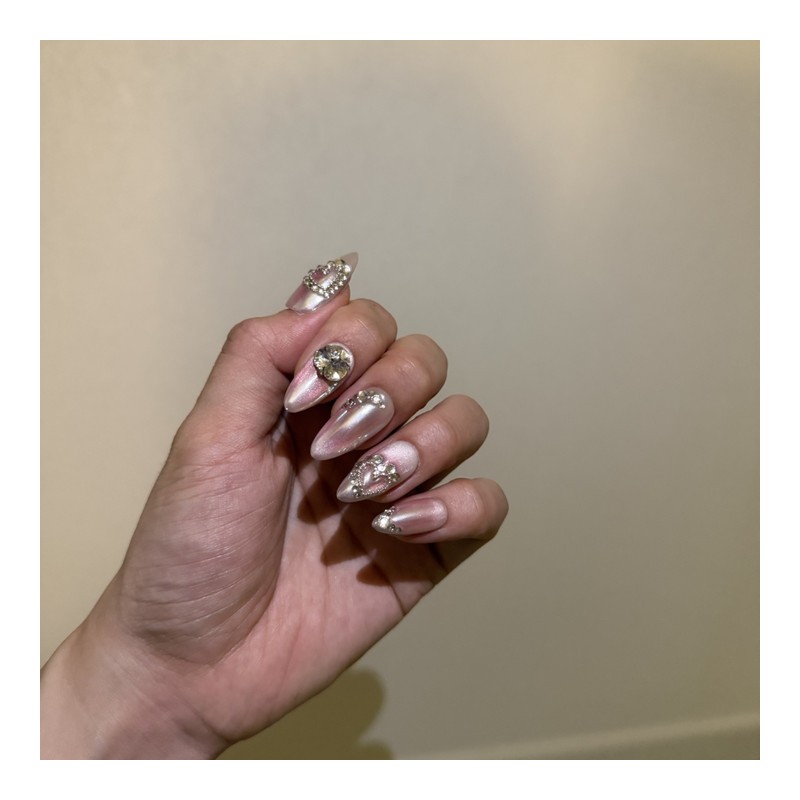 Powder Nail Glass Nail Lovely Blusher - S-Round Square /
