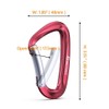 BROTREE Locking Carabiner Clips 12KN (1200 kg) Heavy Duty Carabiners