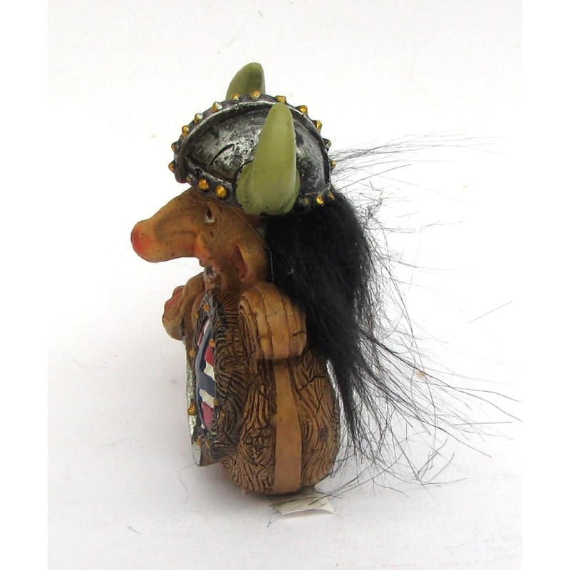Generisch Troll in Viking Ship, Norge Troll, Indoor Figure, 9